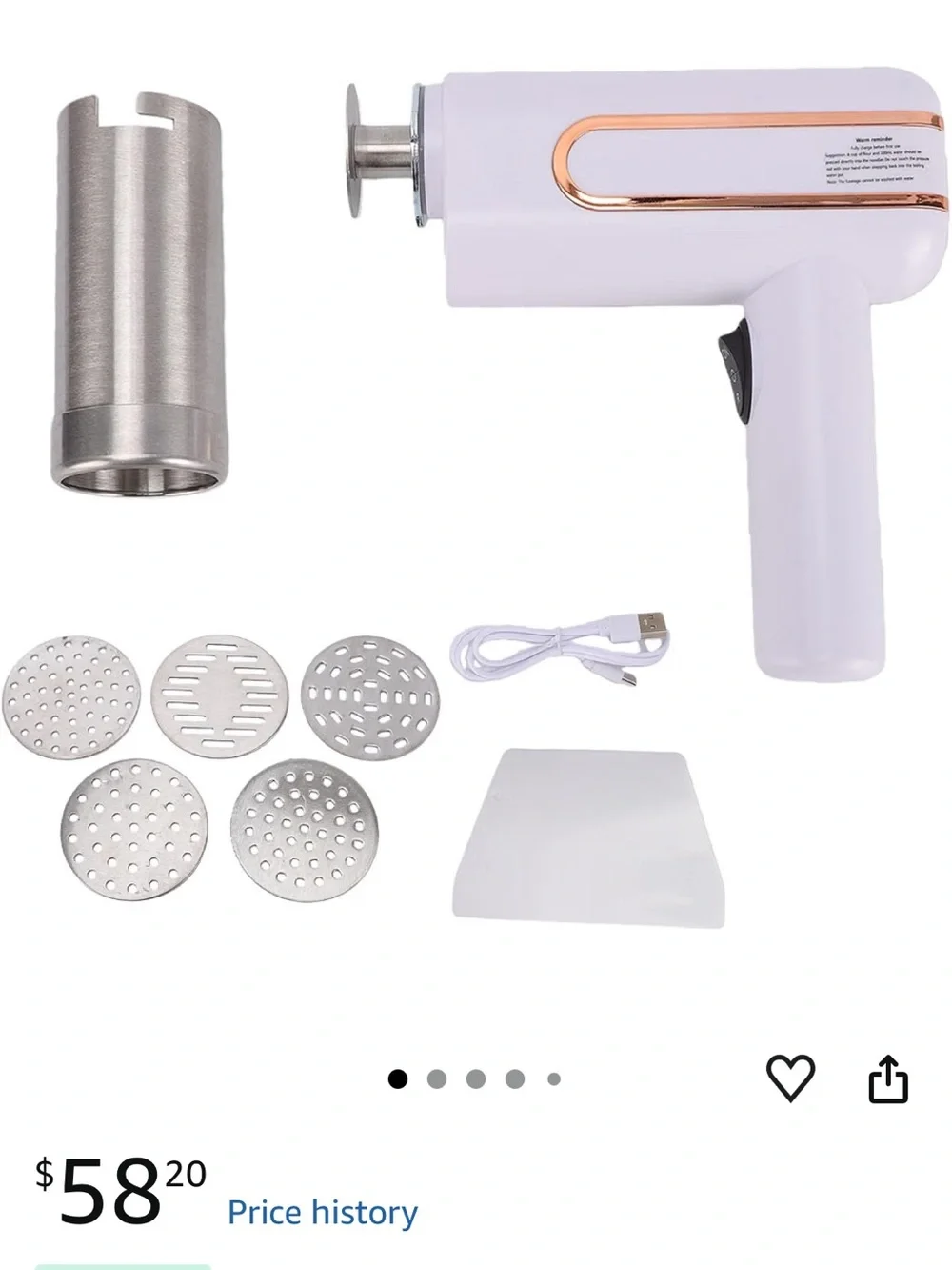 BRAND NEW  OREILET CORDLESS PASTA MAKER NEVER USED !